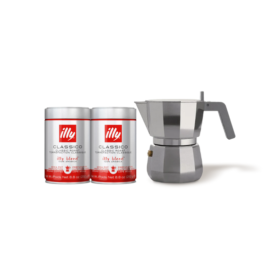 Alessi Moka Pot & Coffee Bundle