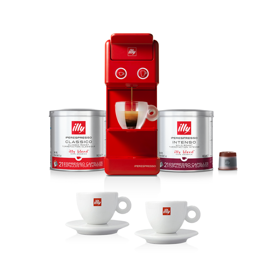 Coffee machine Illy Y3.3 EC, red – I love coffee